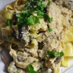 pappardelle met champignonroomsaus