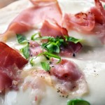 pita met mozzarella en ham