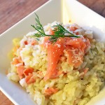 risotto met gerookte zalm