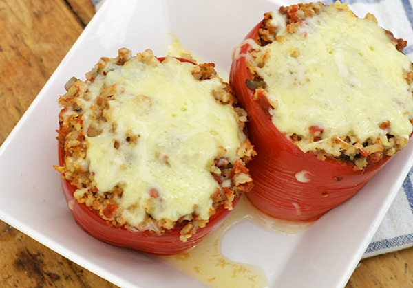 gevulde paprika met mozzarella gevulde paprika met mozzarella