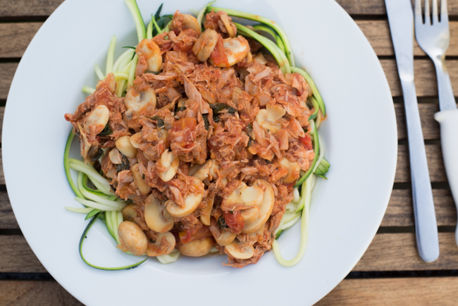 pastasalade tonijn courgette pastasalade tonijn courgette