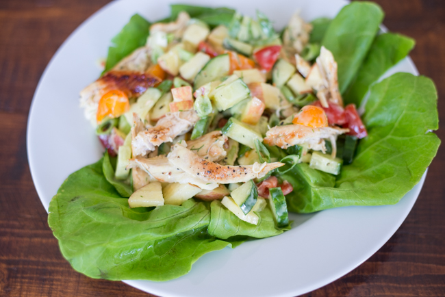 frisse salade met kip frisse salade met kip