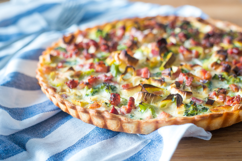 Quiche met prei, broccoli en spekjes OhMyFoodness Quiche met prei, broccoli en spekjes OhMyFoodness