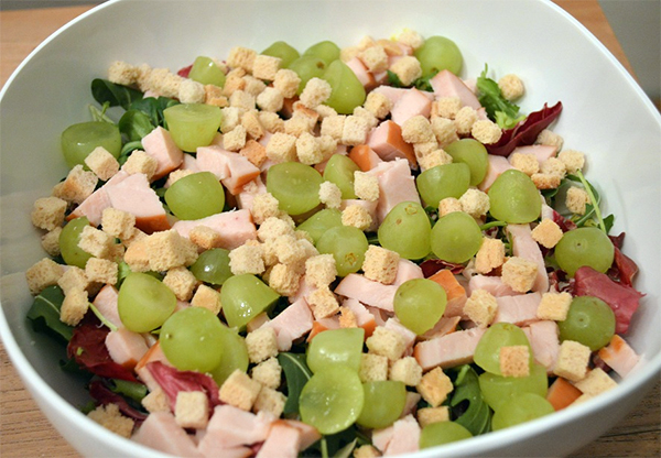 snelle kleurrijke salade 