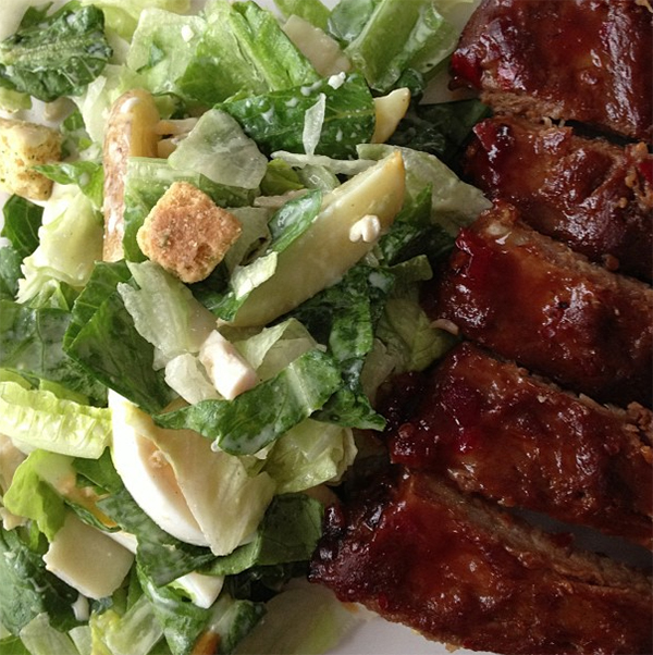 maaltijdsalade met sparerib