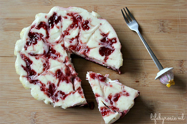 frambozen cheesecake