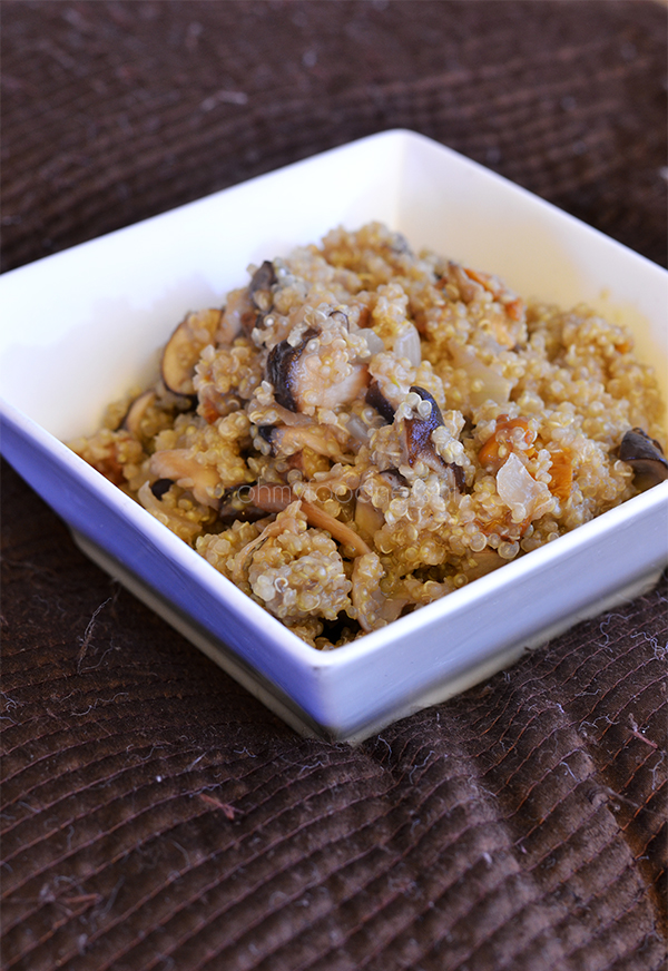 Quinoa risotto al funghi