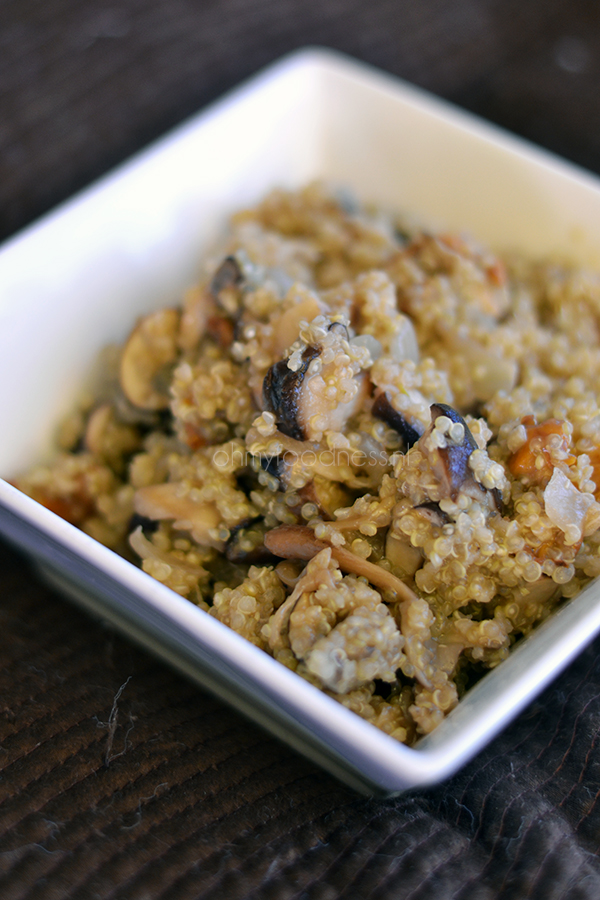 Quinoa risotto al funghi