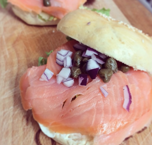 bagel gerookte zalm