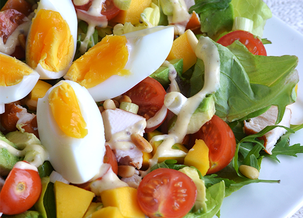 Uitgelezene Super Healthy Sunday: Salade met gerookte kip, avocado en mango WK-37