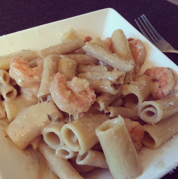 pasta met truffelroomsaus