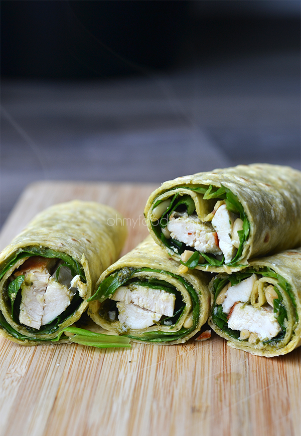 kip-pesto rolletjes