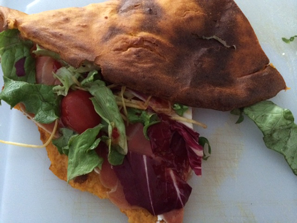 Zoete aardappelcalzone