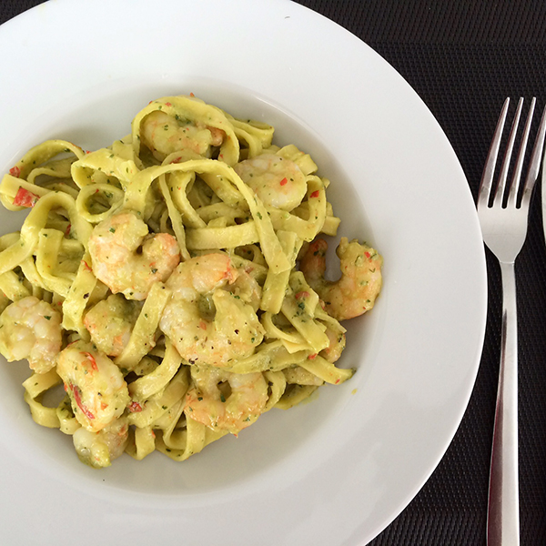 pasta met avocado