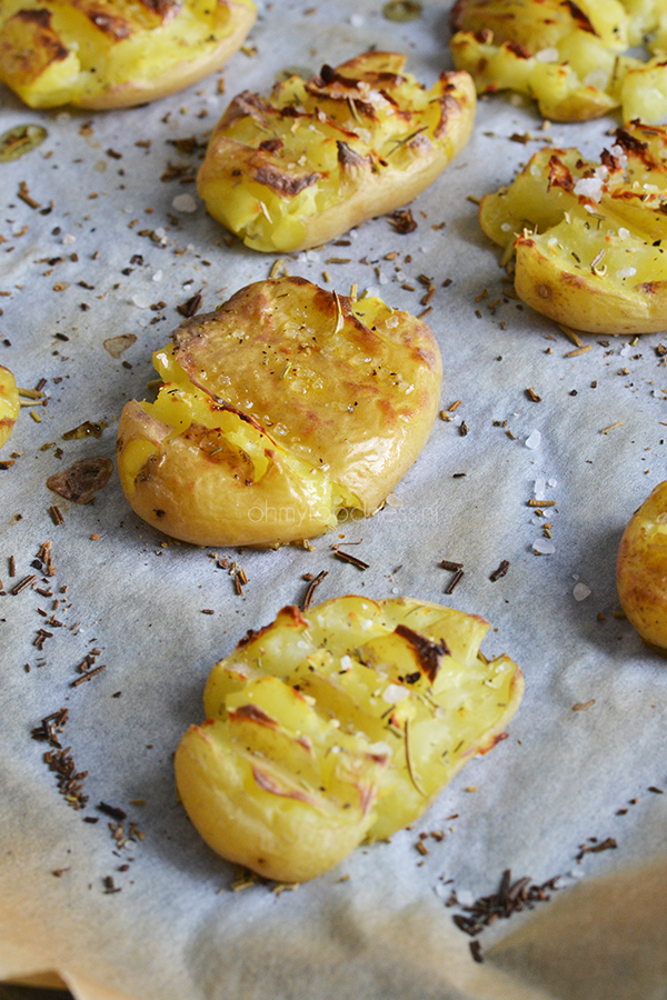 Smashed potatoes