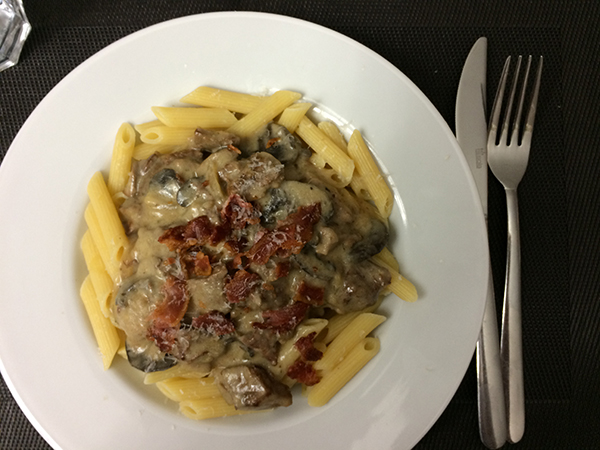 Beef stroganoff