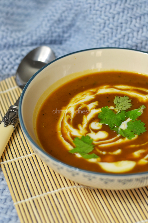 Geroosterde pompoensoep met Garam Masala