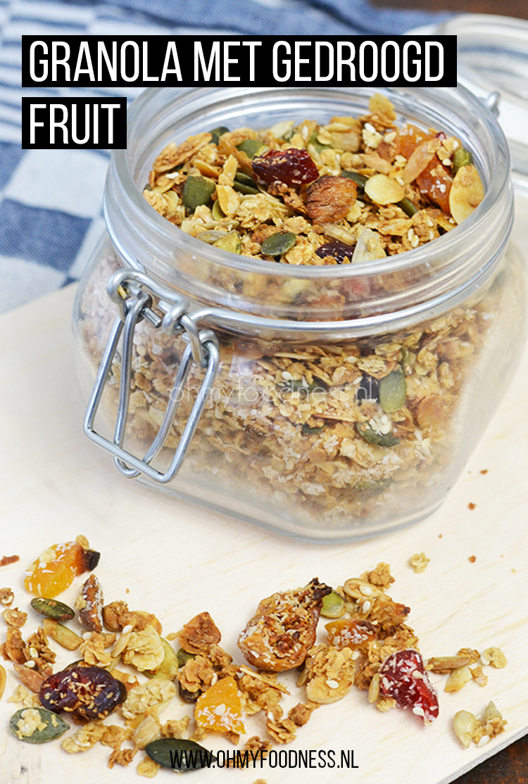 Granola met gedroogd fruit