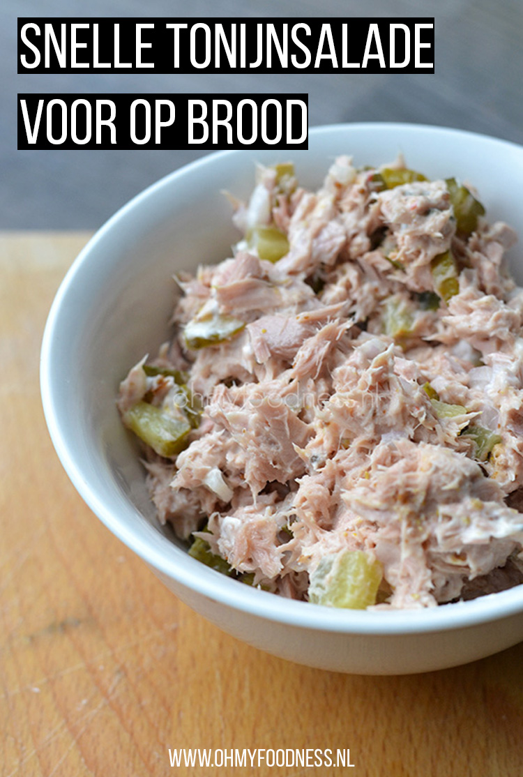 snelle tonijnsalade voor op brood