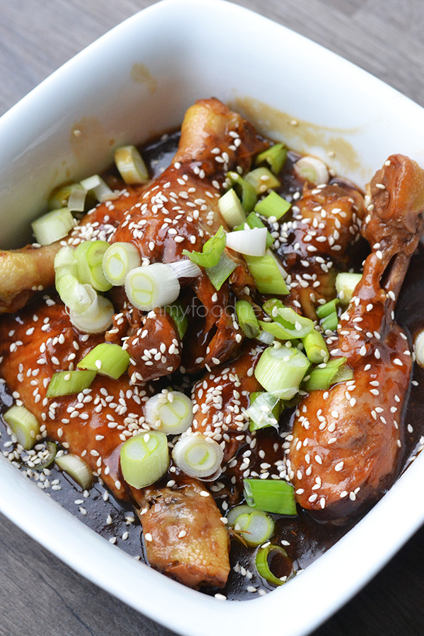 Teriyaki drumsticks uit de slowcooker