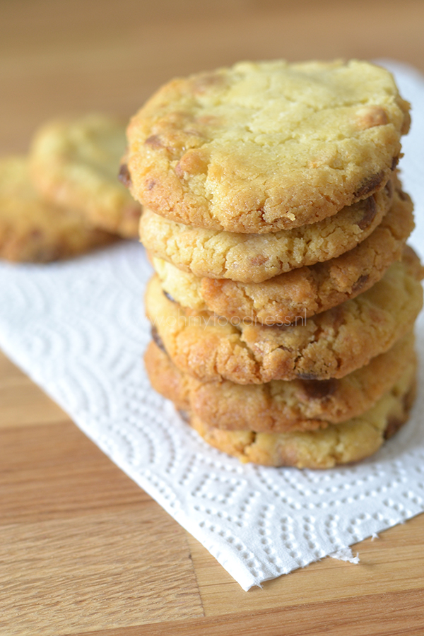 Witte chocoladekoeken met zeezout