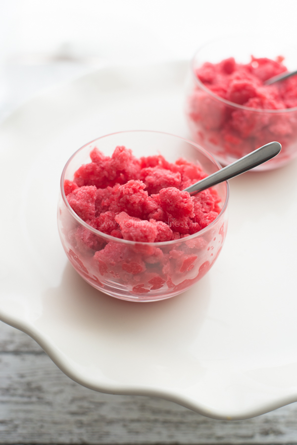 Frambozen Granita