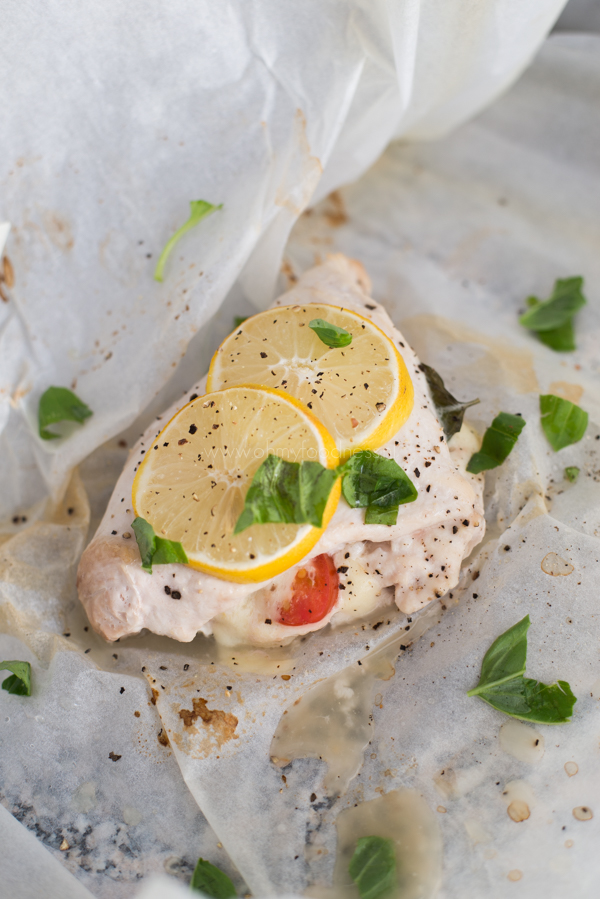 Caprese kippakketjes uit de oven