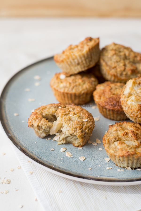 Havermoutmuffins met nectarine