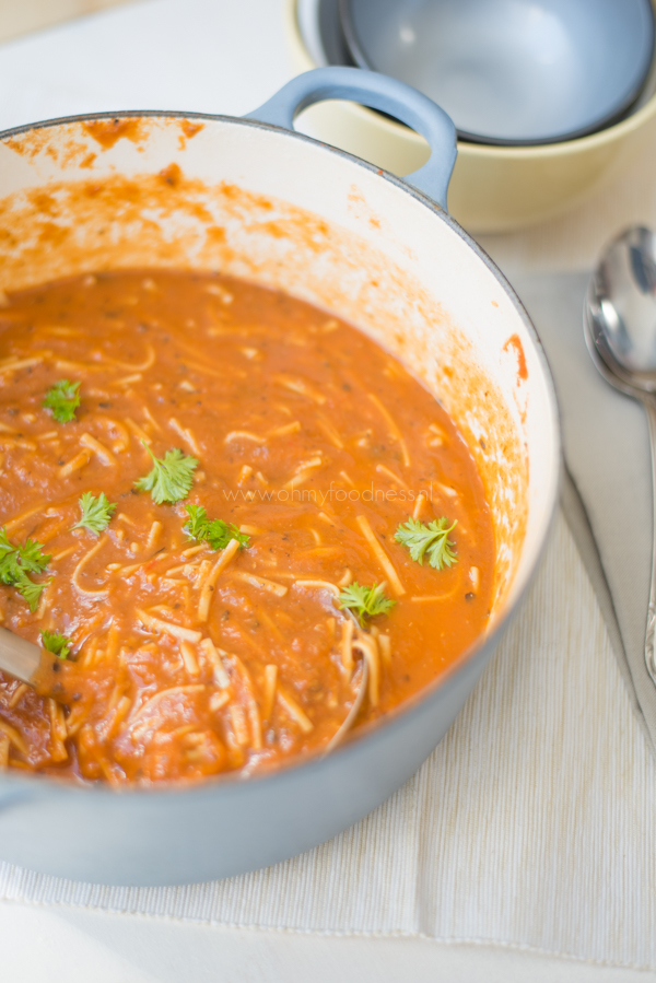 Geroosterde Aubergine-Tomatensoep