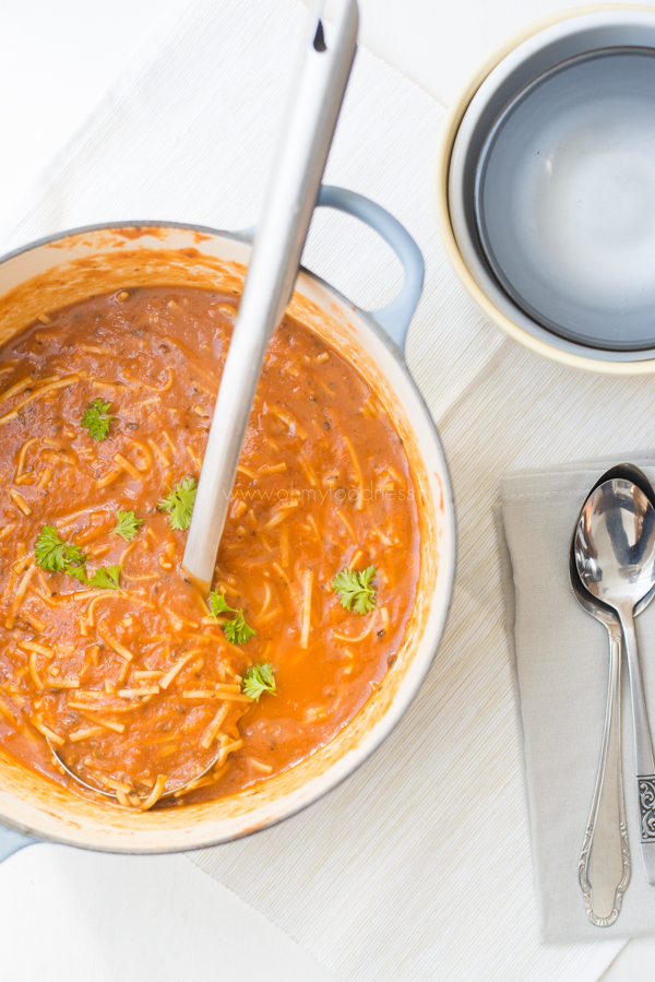 Geroosterde Aubergine-Tomatensoep