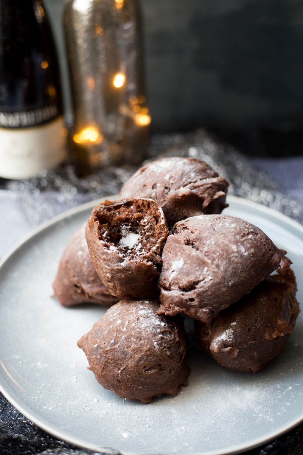 Chocolade-oliebollen