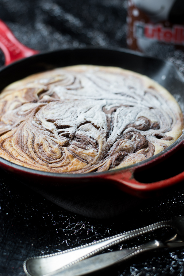 Nutella-pannenkoek uit de oven