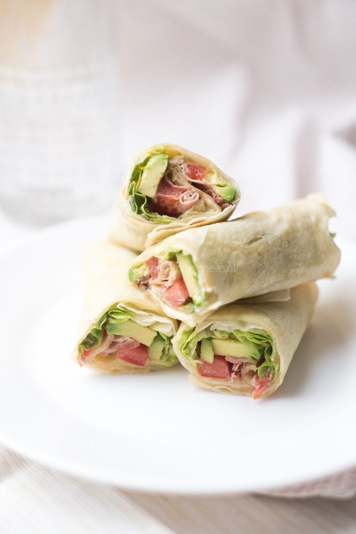 BLT wraps met avocado