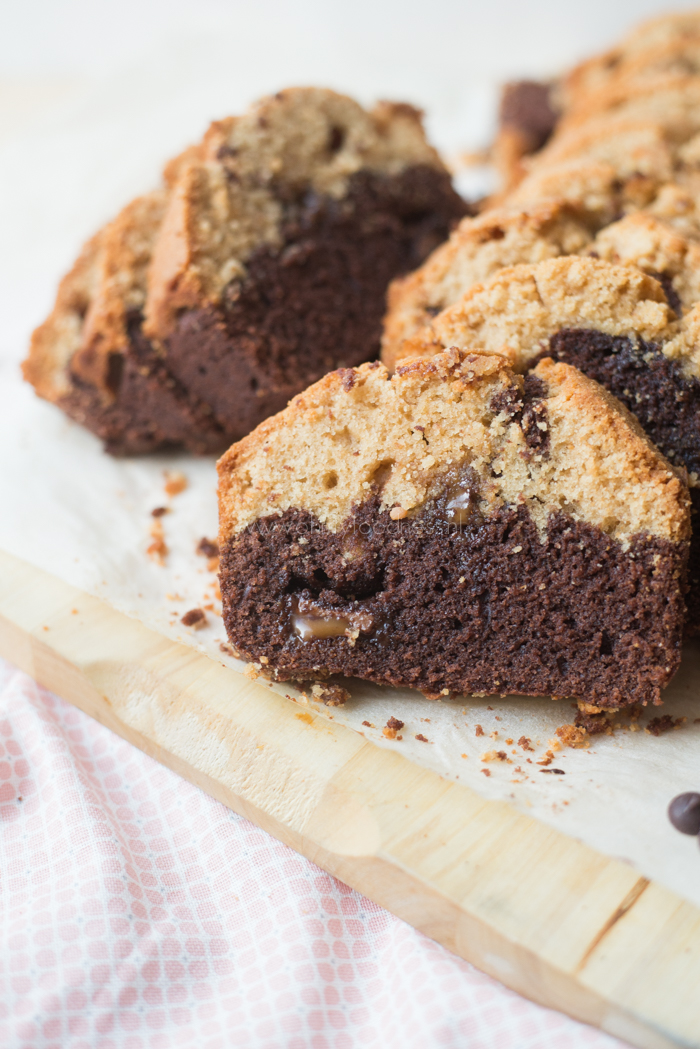 Pindakaas-chocoladecake met Rolo