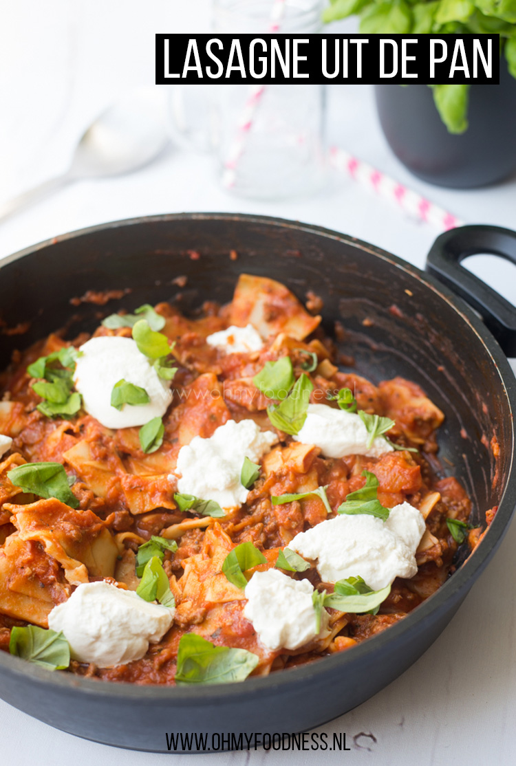 Lasagne uit de pan