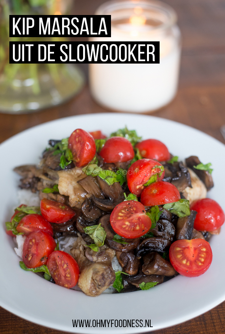 Kip marsala uit de slowcooker