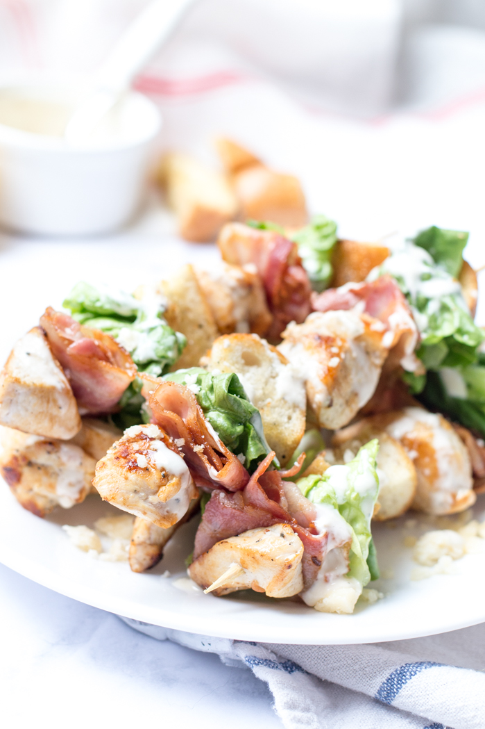 Caesar Salad on a stick