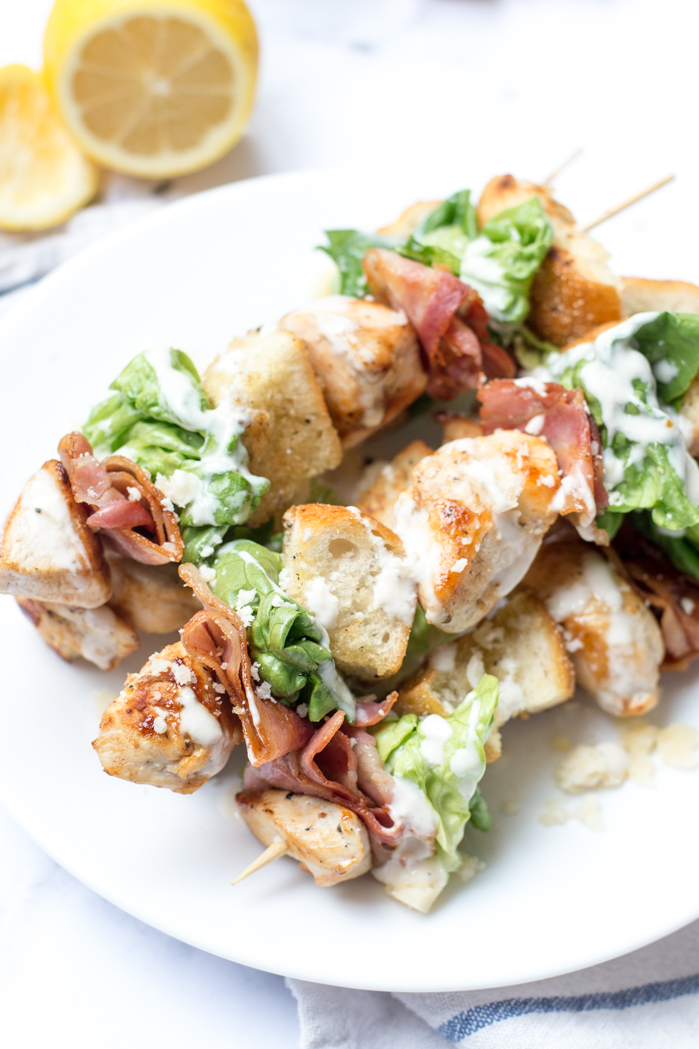 Caesar Salad on a stick