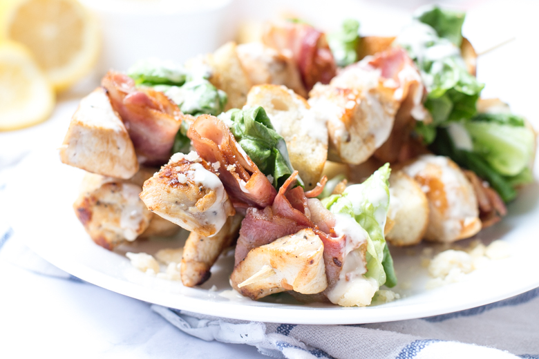 Caesar Salad on a stick