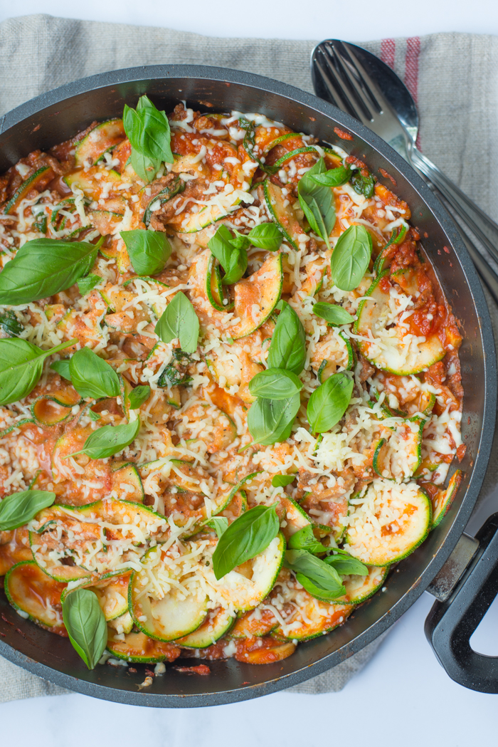 Eenpanscourghetti met champignons