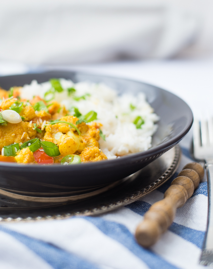 Gele groentecurry