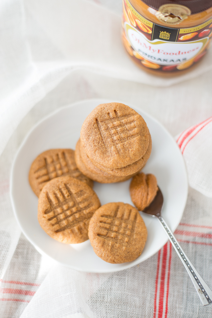 Pindakaaskoekjes met 3 ingrediënten