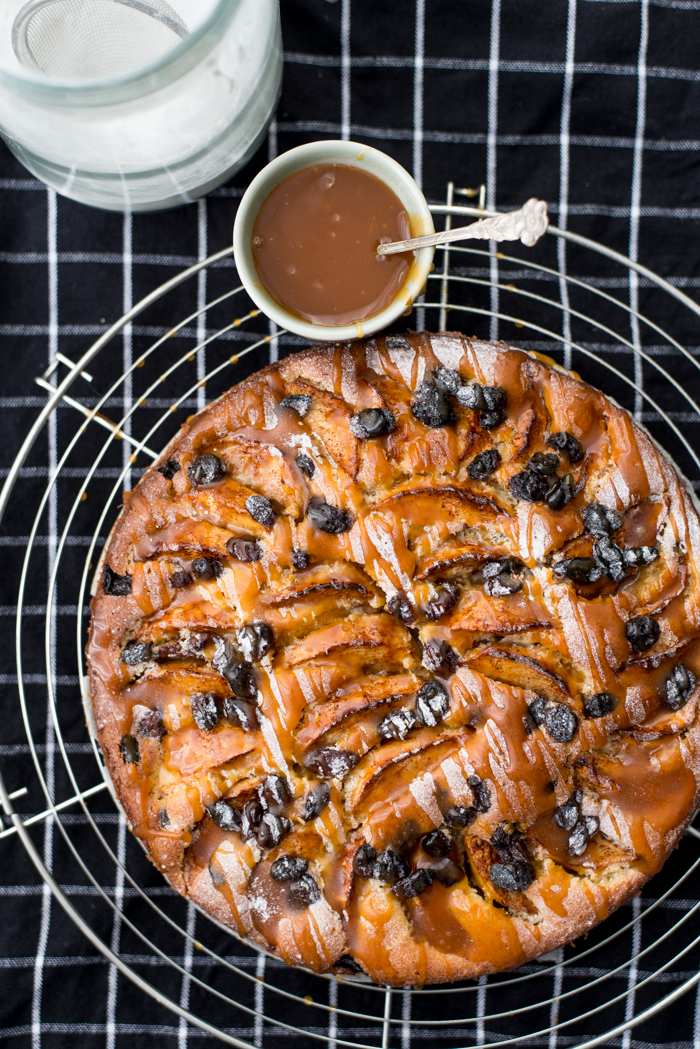 Kruidige appeltaart met gezouten karamel