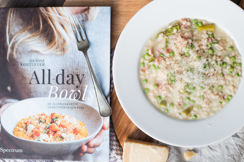 Parelrisotto met pancetta en taleggio