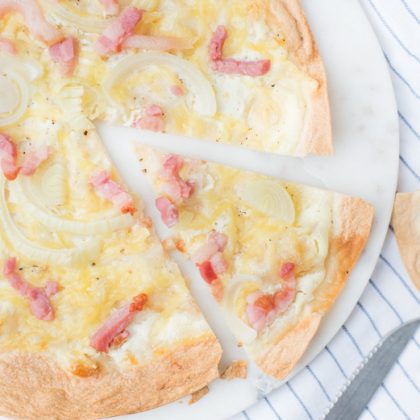 Supersnelle Flammkuchen