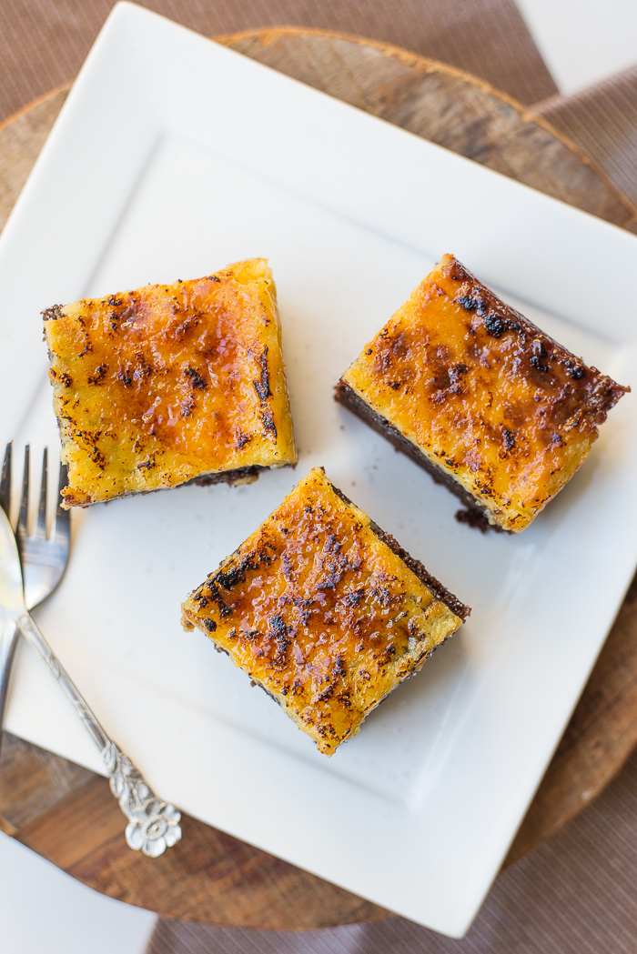 Creme brulee brownies