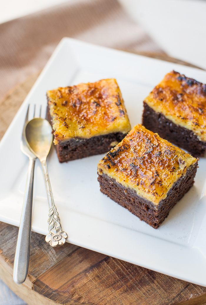 Creme brulee brownies