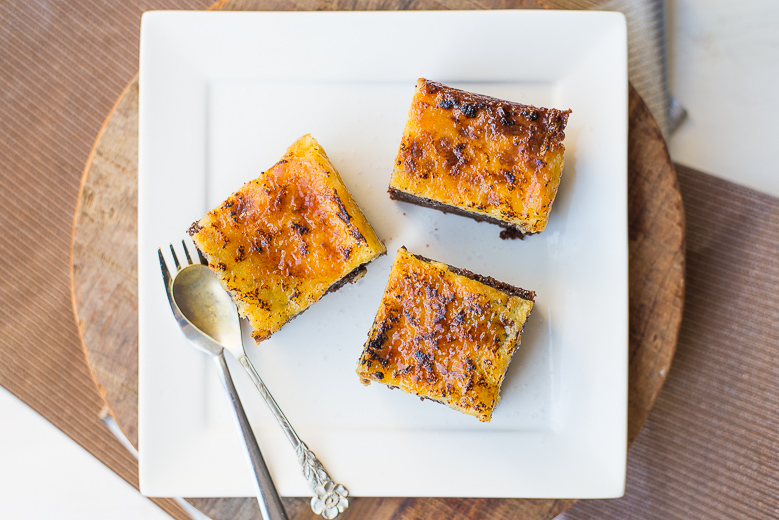 Creme brulee brownies