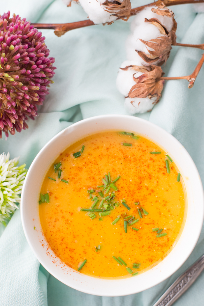 Pompoensoep met zoete aardappel