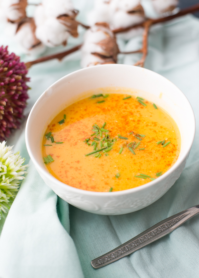 Pompoensoep met zoete aardappel